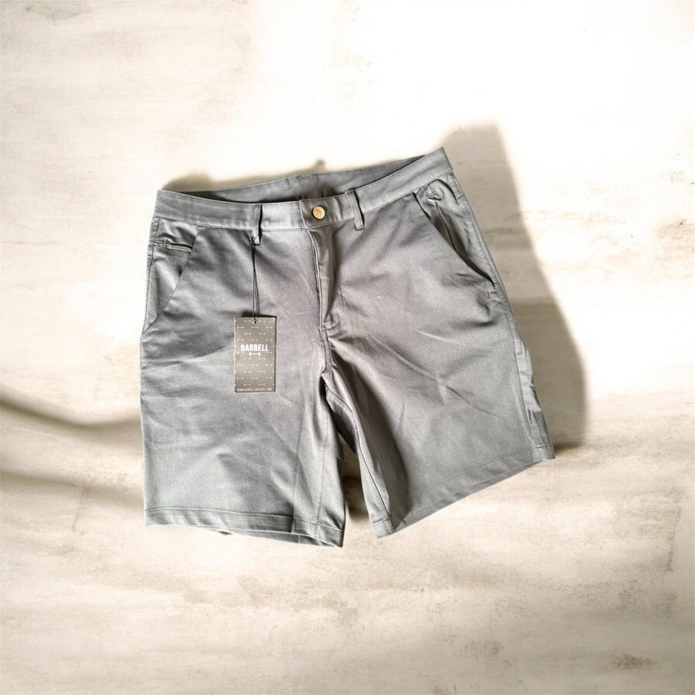 Men's Barbell Performance Athletic Shorts - Light Gray
